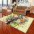 Multicolor Geometric Botanical Rug Synthetics Modern Carpet Stain Resistant Non-Slip Washable Rug for Home Green-Yellow Clearhalo 'Area Rug' 'Modern' 'Rugs' Rug' 2171963