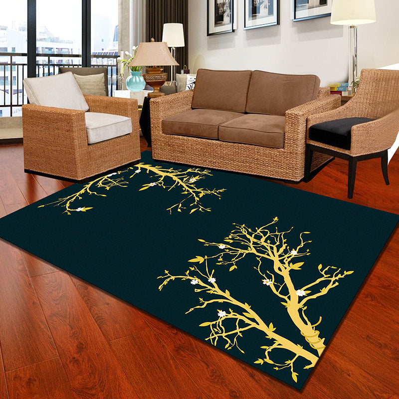 Multicolor Geometric Botanical Rug Synthetics Modern Carpet Stain Resistant Non-Slip Washable Rug for Home Clearhalo 'Area Rug' 'Modern' 'Rugs' Rug' 2171971