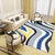 Unique Abstract Patterned Rug Multi Color Contemporary Rug Polypropylene Washable Pet Friendly Non-Slip Backing Rug for Lounge Blue-Yellow Clearhalo 'Area Rug' 'Modern' 'Rugs' Rug' 2171996