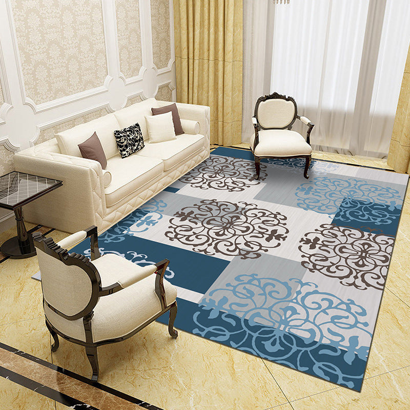 Unique Abstract Patterned Rug Multi Color Contemporary Rug Polypropylene Washable Pet Friendly Non-Slip Backing Rug for Lounge Brown Clearhalo 'Area Rug' 'Modern' 'Rugs' Rug' 2171997