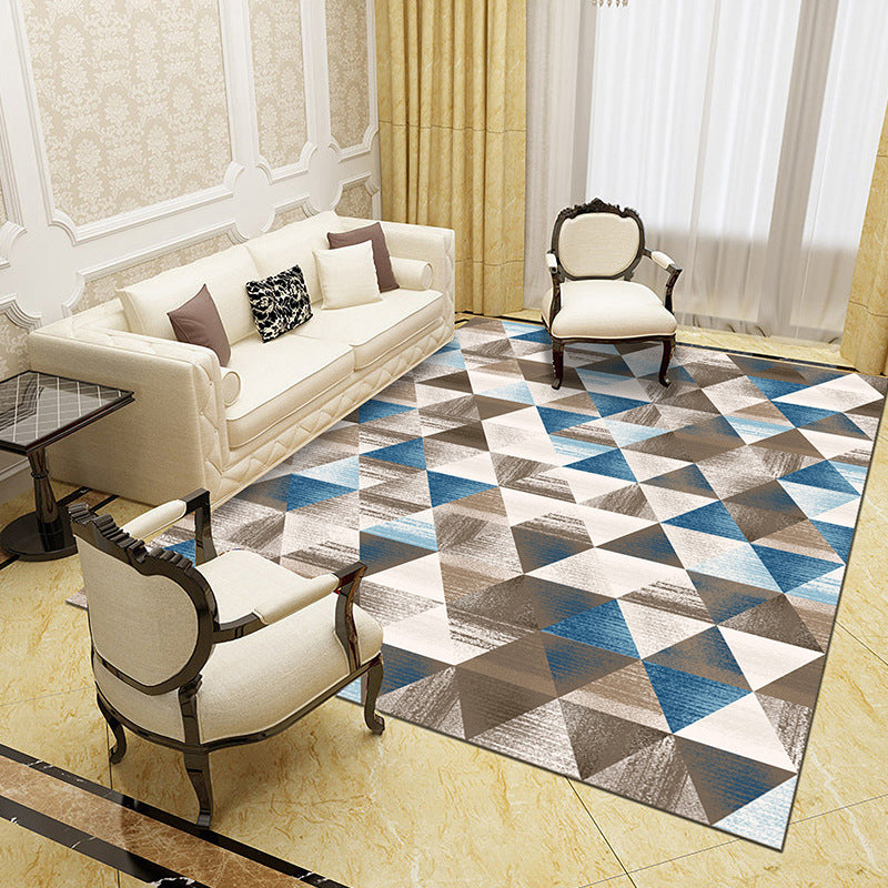 Unique Abstract Patterned Rug Multi Color Contemporary Rug Polypropylene Washable Pet Friendly Non-Slip Backing Rug for Lounge Coffee Clearhalo 'Area Rug' 'Modern' 'Rugs' Rug' 2171999