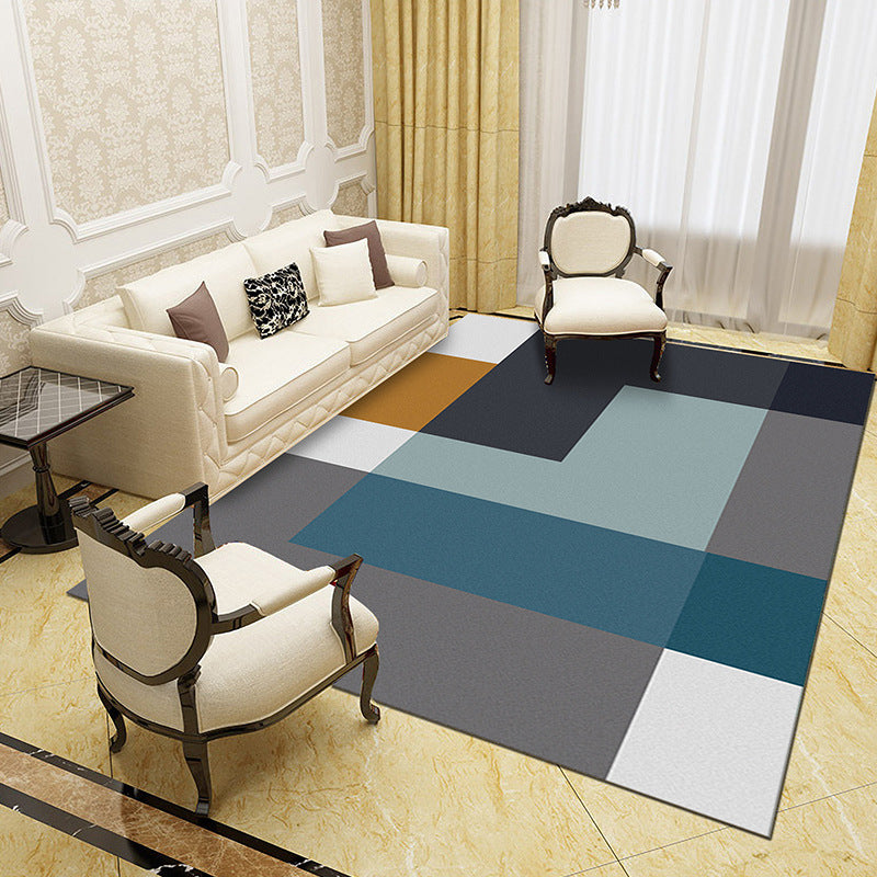 Unique Abstract Patterned Rug Multi Color Contemporary Rug Polypropylene Washable Pet Friendly Non-Slip Backing Rug for Lounge Clearhalo 'Area Rug' 'Modern' 'Rugs' Rug' 2172008