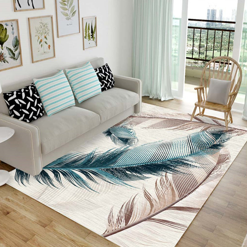 Nordic Living Room Rug Multicolor Patterned Carpet Polyester Stain Resistant Washable Anti-Slip Rug Light Brown Clearhalo 'Area Rug' 'Modern' 'Rugs' Rug' 2172046