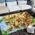 Personality Patterned Rug Multi Colored Nordic Carpet Synthetics Machine Washable Non-Slip Pet Friendly Rug for Great Room Red-Yellow Clearhalo 'Area Rug' 'Modern' 'Rugs' Rug' 2172087