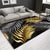 Multi Colored Lounge Area Rug Modern Leaf Print Carpet Polypropylene Non-Slip Backing Pet Friendly Washable Rug Gray-Gold Clearhalo 'Area Rug' 'Modern' 'Rugs' Rug' 2172104