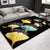 Multi Colored Lounge Area Rug Modern Leaf Print Carpet Polypropylene Non-Slip Backing Pet Friendly Washable Rug Light Blue-Yellow Clearhalo 'Area Rug' 'Modern' 'Rugs' Rug' 2172121