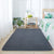 Casual Multicolor Nordic Rug Faux Wool Plain Rug Pet Friendly Anti-Slip Backing Machine Washable Carpet for Bedroom Dark Gray Clearhalo 'Area Rug' 'Casual' 'Rugs' Rug' 2172133