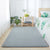 Casual Multicolor Nordic Rug Faux Wool Plain Rug Pet Friendly Anti-Slip Backing Machine Washable Carpet for Bedroom Grey Clearhalo 'Area Rug' 'Casual' 'Rugs' Rug' 2172134