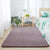 Casual Multicolor Nordic Rug Faux Wool Plain Rug Pet Friendly Anti-Slip Backing Machine Washable Carpet for Bedroom Purple Clearhalo 'Area Rug' 'Casual' 'Rugs' Rug' 2172137