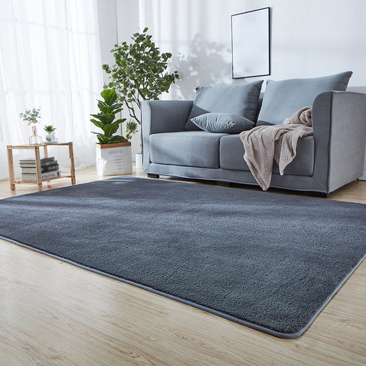 Nordic Home Decoration Rug Multicolor Plain Carpet Polypropylene Stain Resistant Anti-Slip Machine Washable Area Rug Dark Gray Clearhalo 'Area Rug' 'Casual' 'Rugs' Rug' 2172157