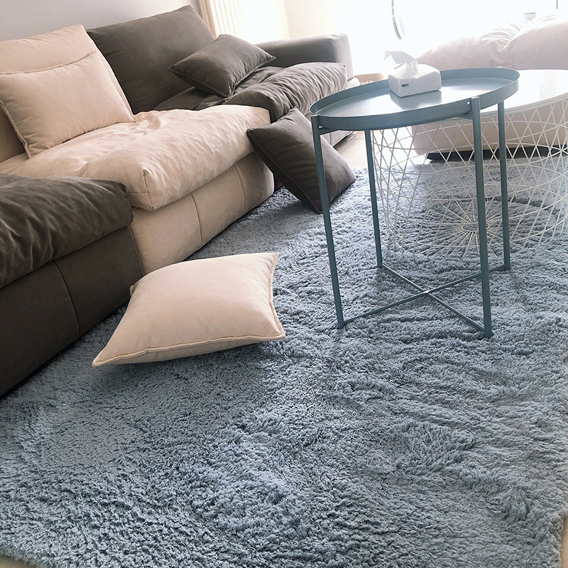 Multi Colored Plain Rug Artificial Wool Minimalist Rug Anti-Slip Backing Pet Friendly Machine Washable Carpet for Home Clearhalo 'Area Rug' 'Casual' 'Rugs' Rug' 2172188