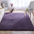 Multi-Color Home Area Rug Nordic Plain Rug Fluffy Machine Washable Stain Resistant Anti-Slip Backing Rug with Braided Trim Purple Clearhalo 'Area Rug' 'Casual' 'Rugs' Rug' 2172237