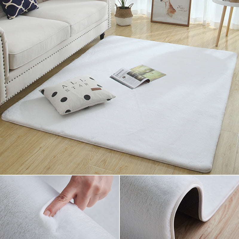 Multi Color Plain Rug Plush Nordic Rug Washable Anti-Slip Backing Stain Resistant Area Carpet for Living Room Clearhalo 'Area Rug' 'Casual' 'Rugs' Rug' 2172266