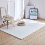 Multi Color Plain Rug Plush Nordic Rug Washable Anti-Slip Backing Stain Resistant Area Carpet for Living Room White Clearhalo 'Area Rug' 'Casual' 'Rugs' Rug' 2172267