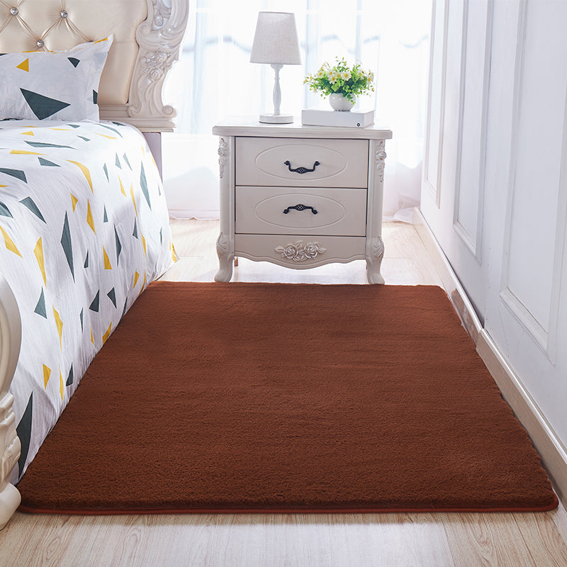 Multi Color Plain Rug Plush Nordic Rug Washable Anti-Slip Backing Stain Resistant Area Carpet for Living Room Coffee Clearhalo 'Area Rug' 'Casual' 'Rugs' Rug' 2172275