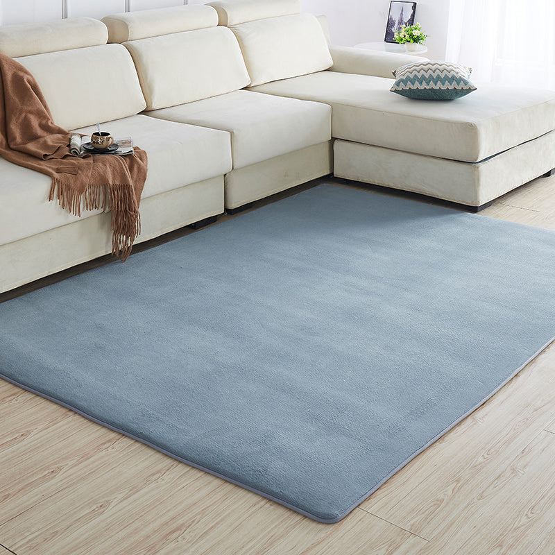 Multi-Color Sitting Room Rug Simplicity Plain Carpet Synthetics Pet Friendly Washable Anti-Slip Backing Rug Silver Gray Clearhalo 'Area Rug' 'Casual' 'Rugs' Rug' 2172296
