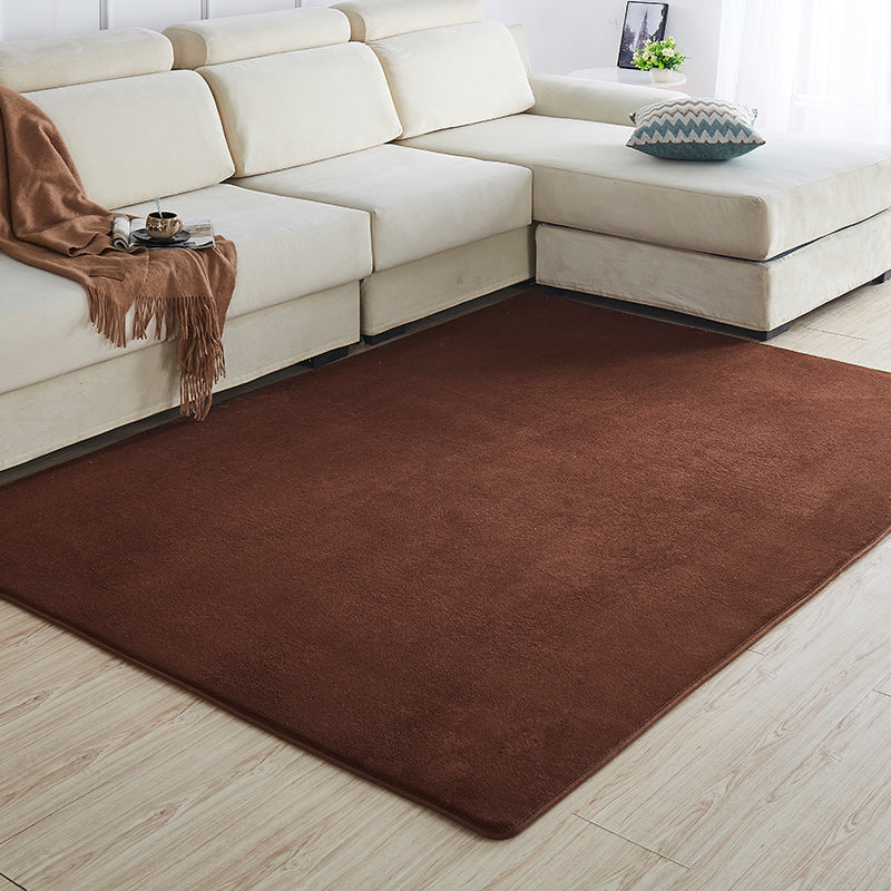 Multi-Color Sitting Room Rug Simplicity Plain Carpet Synthetics Pet Friendly Washable Anti-Slip Backing Rug Coffee Clearhalo 'Area Rug' 'Casual' 'Rugs' Rug' 2172301