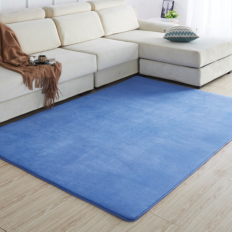 Multi-Color Sitting Room Rug Simplicity Plain Carpet Synthetics Pet Friendly Washable Anti-Slip Backing Rug Dark Blue Clearhalo 'Area Rug' 'Casual' 'Rugs' Rug' 2172303