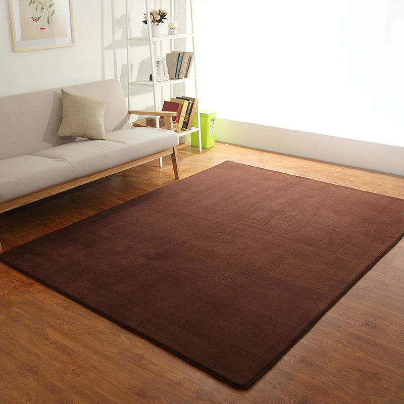 Classic Minimalist Indoor Rug Multi Colored Plain Carpet Pet Friendly Machine Washable Non-Slip Rug for Room Coffee Clearhalo 'Area Rug' 'Casual' 'Rugs' Rug' 2172315