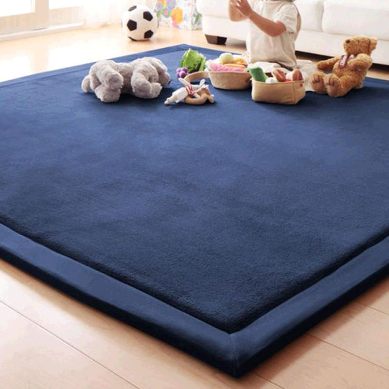 Upgraded Multi Colored Plain Rug Minimalism Rug Machine Washable Pet Friendly Anti-Slip Backing Carpet for Playroom Clearhalo 'Area Rug' 'Casual' 'Rugs' Rug' 2172363
