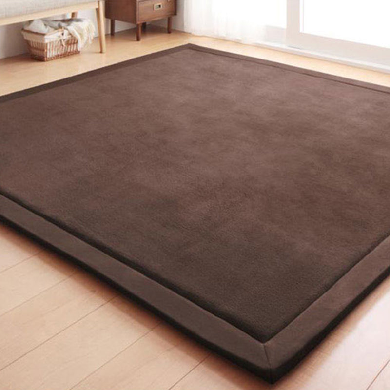 Upgraded Multi Colored Plain Rug Minimalism Rug Machine Washable Pet Friendly Anti-Slip Backing Carpet for Playroom Coffee Clearhalo 'Area Rug' 'Casual' 'Rugs' Rug' 2172367