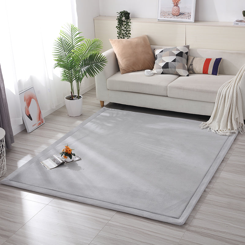 Simple Tatami Rug Multi Color Solid Color Carpet Faux Fur Pet Friendly Non-Slip Machine Washable Indoor Rug Clearhalo 'Area Rug' 'Casual' 'Rugs' Rug' 2172382