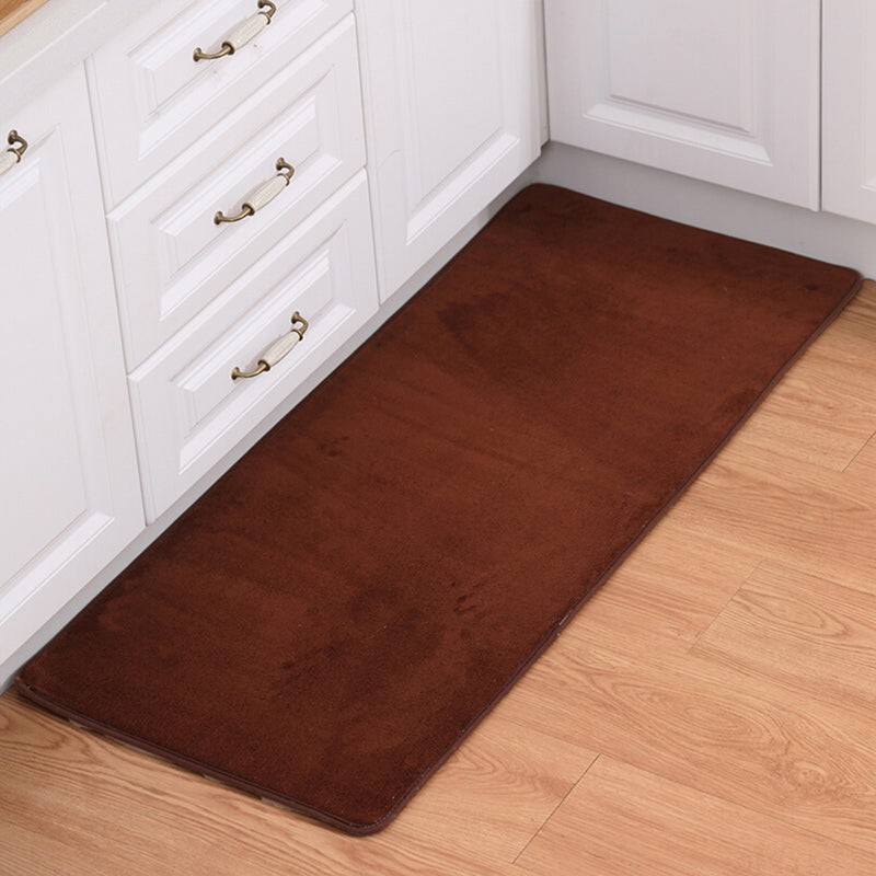 Multi-Colored Plain Runner Rug Polypropylene Minimalistic Carpet Anti-Slip Backing Washable Pet Friendly Area Rug for Kitchen Coffee 2' x 5'3" Clearhalo 'Area Rug' 'Casual' 'Rugs' Rug' 2172392
