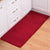 Multi-Colored Plain Runner Rug Polypropylene Minimalistic Carpet Anti-Slip Backing Washable Pet Friendly Area Rug for Kitchen Burgundy 2' x 5'3" Clearhalo 'Area Rug' 'Casual' 'Rugs' Rug' 2172397