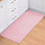 Multi-Colored Plain Runner Rug Polypropylene Minimalistic Carpet Anti-Slip Backing Washable Pet Friendly Area Rug for Kitchen Pink 2' x 5'3" Clearhalo 'Area Rug' 'Casual' 'Rugs' Rug' 2172399