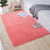 Comfortable Nordic Rug Multi Colored Plain Carpet Washable Pet Friendly Anti-Slip Backing Rug for Bedroom Watermelon Red Clearhalo 'Area Rug' 'Casual' 'Rugs' Rug' 2172404