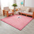 Multi Colored Living Room Rug Minimalist Plain Rug Polypropylene Non-Slip Pet-Friendly Carpet with Border Pink Clearhalo 'Area Rug' 'Casual' 'Rugs' Rug' 2172446