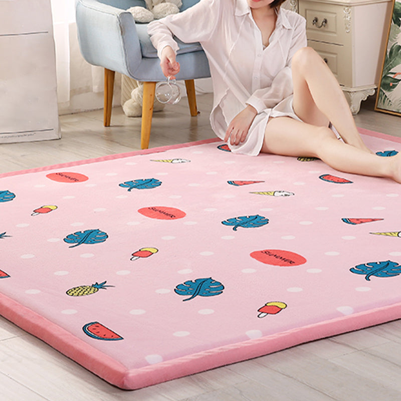 Cartoon Patterned Rug Multicolor Polyester Area Carpet Anti-Slip Machine Wash Rug for Kids Room Clearhalo 'Area Rug' 'Casual' 'Rugs' Rug' 2172457