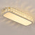 Rounded Rectangle Corridor Flush Light Crystal Artistic LED Flush Ceiling Light Fixture White Small Yellow Clearhalo 'Ceiling Lights' 'Close To Ceiling Lights' 'Close to ceiling' 'Flush mount' Lighting' 2172569