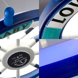 Blue Rudder Shaped Chandelier Lighting Modernist Style LED Wooden Pendant Lamp for Kindergarten Clearhalo 'Ceiling Lights' 'Chandeliers' Lighting' options 218060