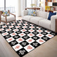 Multi Color Geometric Graphic Rug Polypropylene Novelty Rug Machine Washable Anti-Slip Stain Resistant Rug for Great Room Black-White Clearhalo 'Area Rug' 'Rug' 2183539