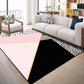 Multi Color Geometric Graphic Rug Polypropylene Novelty Rug Machine Washable Anti-Slip Stain Resistant Rug for Great Room Black-Pink Clearhalo 'Area Rug' 'Rug' 2183542