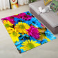 Personality Scandinavian Rug Multi Colored 3D Print Scenery Rug Washable Anti-Slip Stain Resistant Carpet for Home Blue-Yellow Clearhalo 'Area Rug' 'Rug' 2183568