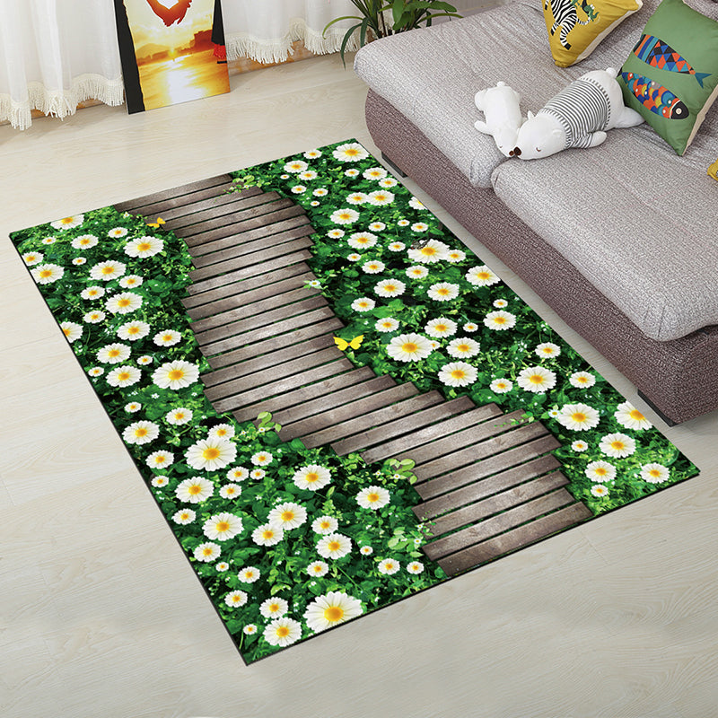 Personality Scandinavian Rug Multi Colored 3D Print Scenery Rug Washable Anti-Slip Stain Resistant Carpet for Home Light Coffee Clearhalo 'Area Rug' 'Rug' 2183574