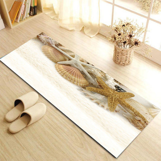 Contemporary Patterned Runner Rug Multi-Colored Synthetics Carpet Machine Washable Non-Slip Stain Resistant Rug for Door Yellow 1'4" x 3'11" Clearhalo 'Area Rug' 'Rug' 2183582