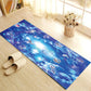 Contemporary Patterned Runner Rug Multi-Colored Synthetics Carpet Machine Washable Non-Slip Stain Resistant Rug for Door Lake Blue-White 1'4" x 3'11" Clearhalo 'Area Rug' 'Rug' 2183585