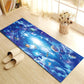 Contemporary Patterned Runner Rug Multi-Colored Synthetics Carpet Machine Washable Non-Slip Stain Resistant Rug for Door Dark Blue-White 1'4" x 3'11" Clearhalo 'Area Rug' 'Rug' 2183587