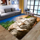 Novelty 3D Animal Print Rug Multi-Color Polypropylene Area Carpet Non-Slip Pet Friendly Machine Washable Rug for Home Decor Green-White Clearhalo 'Area Rug' 'Rug' 2183595
