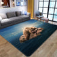 Novelty 3D Animal Print Rug Multi-Color Polypropylene Area Carpet Non-Slip Pet Friendly Machine Washable Rug for Home Decor Lake Blue Clearhalo 'Area Rug' 'Rug' 2183604
