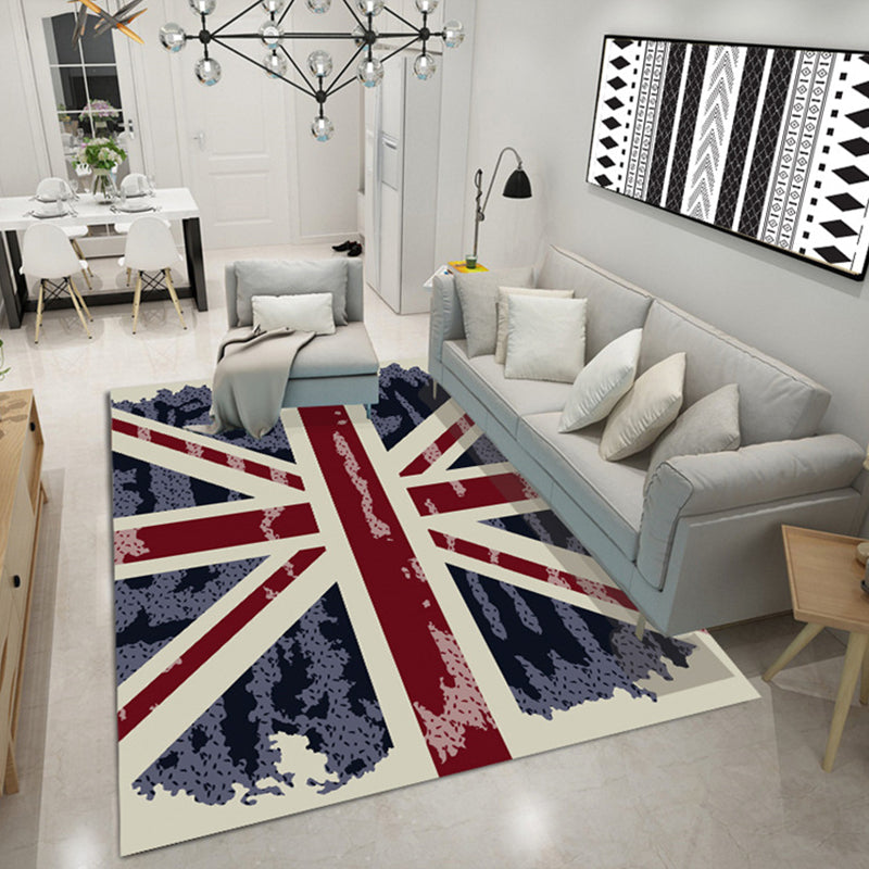 Multicolor 3D Optical Illusions Rug Polyester Modern Indoor Rug Non-Slip Backing Stain Resistant Pet Friendly Carpet for Home Red Clearhalo 'Area Rug' 'Bohemian' 'Modern' 'Moroccan' 'Rugs' 'Vintage' Rug' 2183612