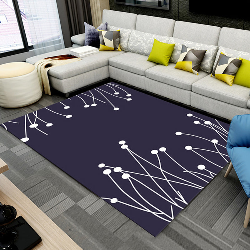 Multicolor 3D Optical Illusions Rug Polyester Modern Indoor Rug Non-Slip Backing Stain Resistant Pet Friendly Carpet for Home Navy Clearhalo 'Area Rug' 'Bohemian' 'Modern' 'Moroccan' 'Rugs' 'Vintage' Rug' 2183616