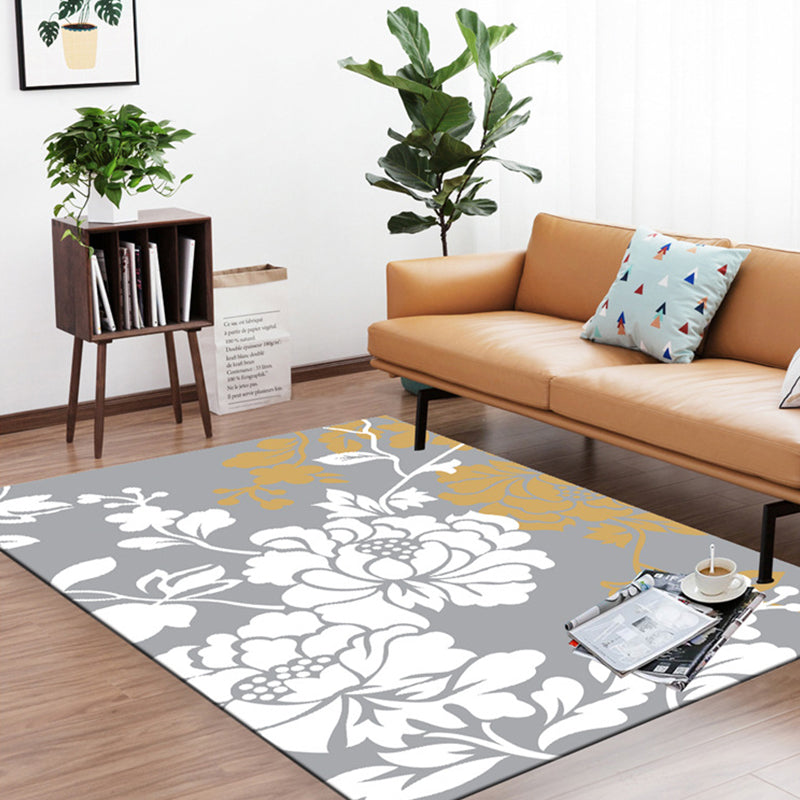 Multicolor 3D Optical Illusions Rug Polyester Modern Indoor Rug Non-Slip Backing Stain Resistant Pet Friendly Carpet for Home Light Gray-White Clearhalo 'Area Rug' 'Bohemian' 'Modern' 'Moroccan' 'Rugs' 'Vintage' Rug' 2183617