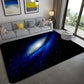Mystical Galaxy 3D Graphic Rug Blue-Black Polypropylene Rug Anti-Slip Backing Washable Stain Resistant Carpet for Sitting Room Blue-Black Design 5 Clearhalo 'Area Rug' 'Rug' 2183642