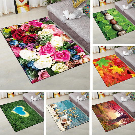 Multi-Color Modern Rug Polyester Digital Graphic Area Carpet Anti-Slip Backing Pet Friendly Washable Rug for Guest Room Clearhalo 'Area Rug' 'Rug' 2183655