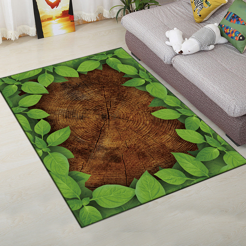 Multi-Color Modern Rug Polyester Digital Graphic Area Carpet Anti-Slip Backing Pet Friendly Washable Rug for Guest Room Brown Clearhalo 'Area Rug' 'Rug' 2183692