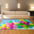 Trendy Contemporary Indoor Rug Multi Colored Graphic Print Rug Anti-Slip Machine Washable Stain Resistant Rug for Family Room Blue-Green Clearhalo 'Area Rug' 'Rug' 2183754